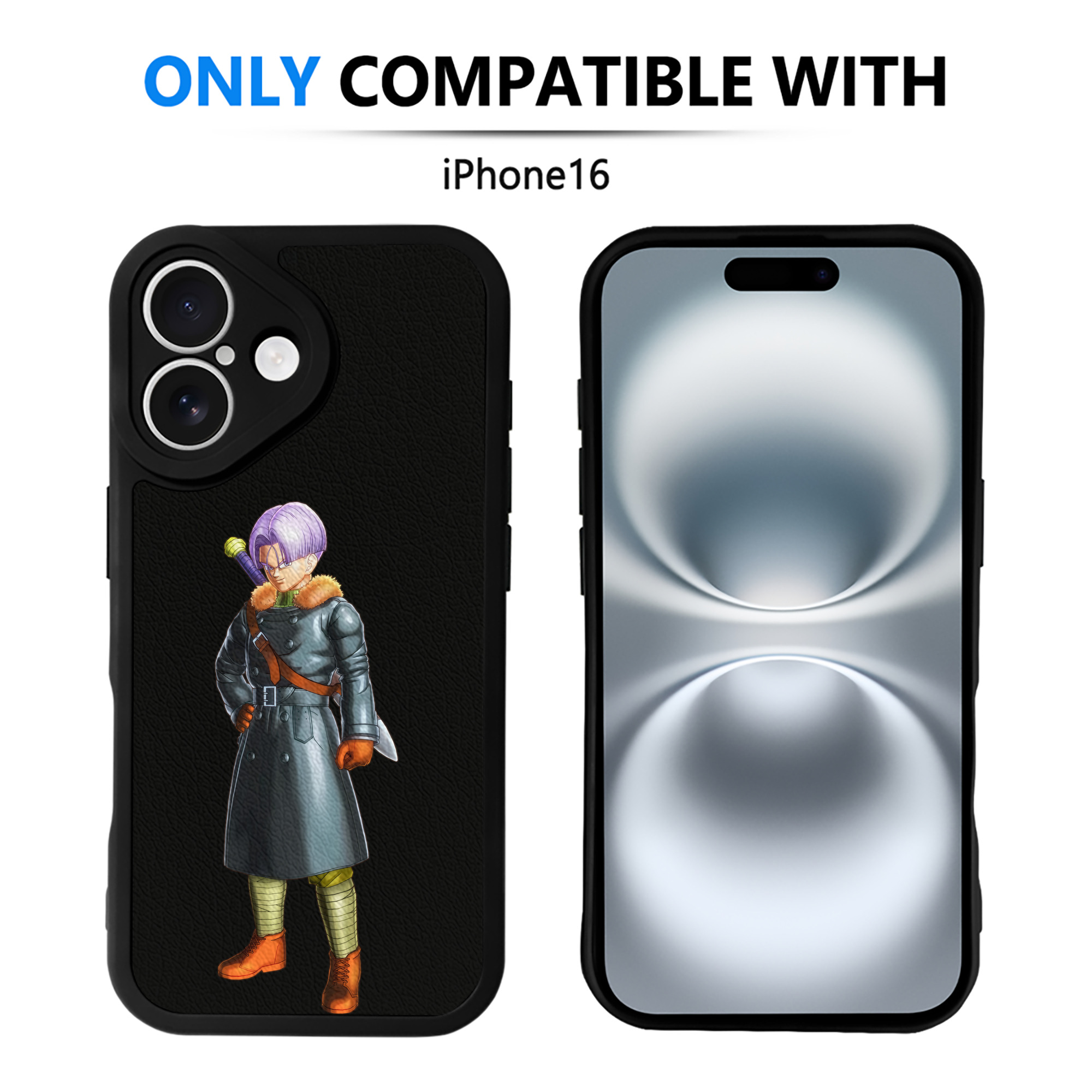 （画像用） ドラゴンボール DRAGON BALL 【iPhone 16シリーズ対応】シリコンスマホケース（レザー調） 材質：シリコン